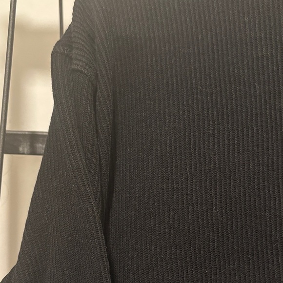 Black Crew Neck Long Sleeve Zara Shirt - Picture 4 of 4